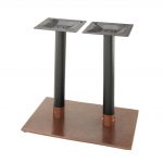 table bases penny-1828 - hammered copper table base - coffee table height (18 MZSWGEC