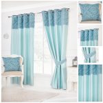 teal curtains darcy teal ring top / eyelet fully lined readymade curtains ... AKRZIJI