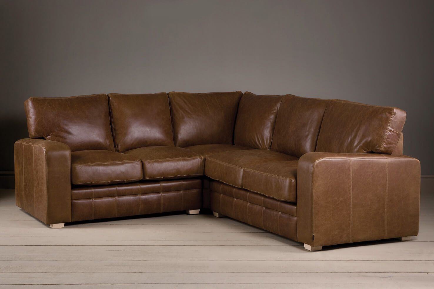 the square arm leather corner sofa JEKOFZR