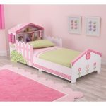 toddler beds kidkraft dollhouse pink and white toddler bed MLAJKJJ