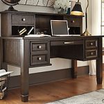townser home office desk with hutch, , large ... FNRKRFJ