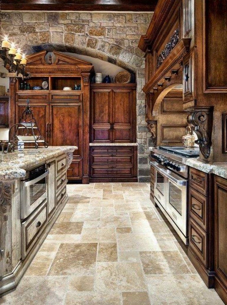 tuscan kitchen style with marble countertop | kitchen design ideas and QDWQKMF