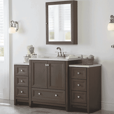 vanity cabinets create a perfect vanity NBXPLXD