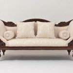 victorian furniture victorian campaign three-seater sofa ZGOBNXD