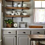 vintage kitchen gray cabinets! DVVNGTF