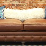 vintage leather sofa low priced brown leather chesterfield sofa ... VTOUHBL