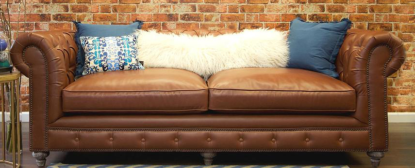 vintage leather sofa low priced brown leather chesterfield sofa ... VTOUHBL