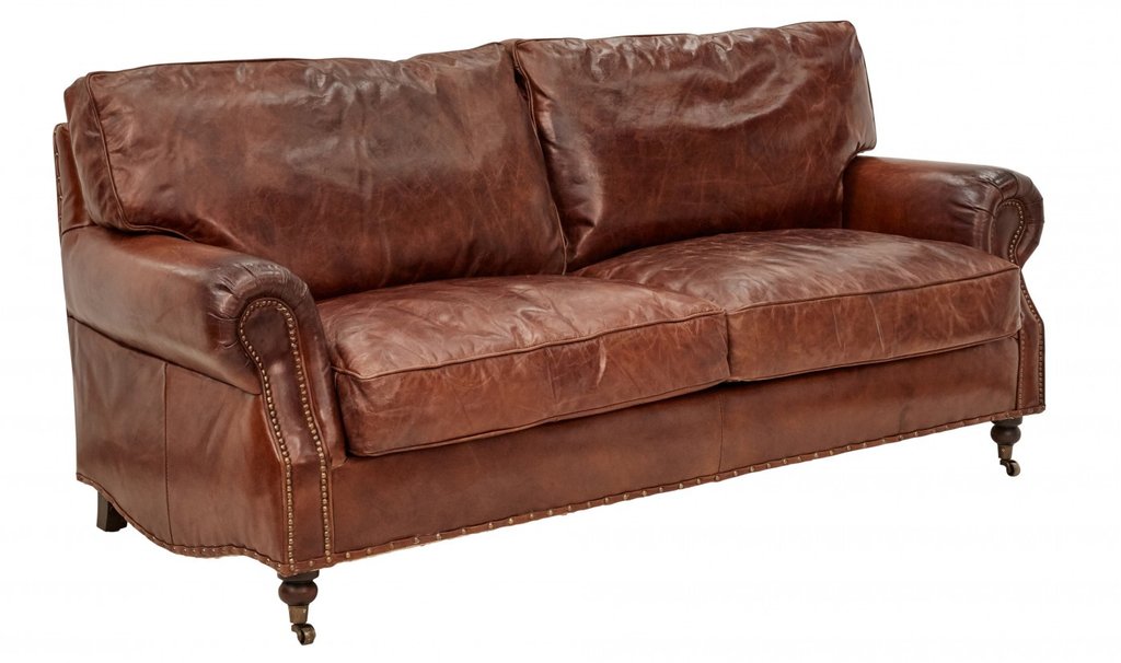 vintage leather sofa ... vintage leather kent sofa 3 seater ... QZOQBTO