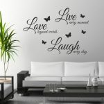 wall art stickers foodymine live laugh love wall art sticker quote wall decor wall XLWAPSS
