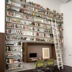 wall bookshelf interior design ideas HAOCBLH