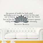 wall decals quotes buddha quote - the secret of health - POFRNIR