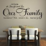 wall decals quotes wall quote decal, a circle of strength and love, wall decal, VCBKMZH