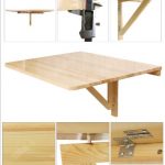 wall mounted table amazon.com - haotian wall-mounted drop-leaf table, folding dining table  desk, NZJSRSQ