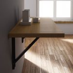 wall mounted table wall mounted drop-leaf wooden table vulcano by cancio AFPUUXH