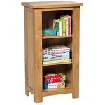 waverly oak small bookcase in light oak finish | 3 shelf EJCMFTN