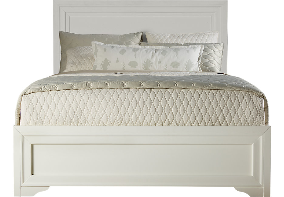 white beds belcourt white 3 pc queen panel bed - beds colors SGSJLQW