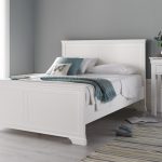white beds chateaux white wooden bed frame only - double ... UYTPDKK