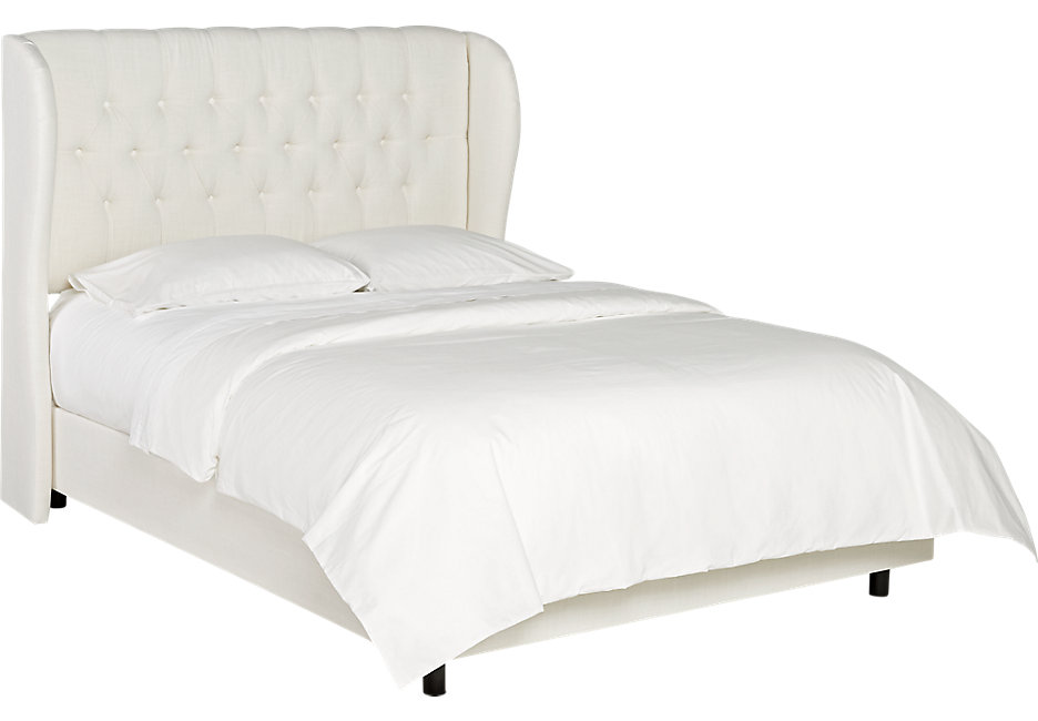 white beds whitmere white king bed - beds colors TMZLWJA
