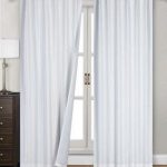 white blackout curtains amazon.com: siena home fashions midnight blackout curtain (55 GLQKZTF