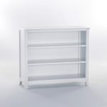 white bookcases schoolhouse horizontal bookcase - white | hayneedle NHOEDPY