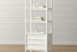 white bookcases spotlight white bookcase + reviews | crate and barrel FCRJWBW