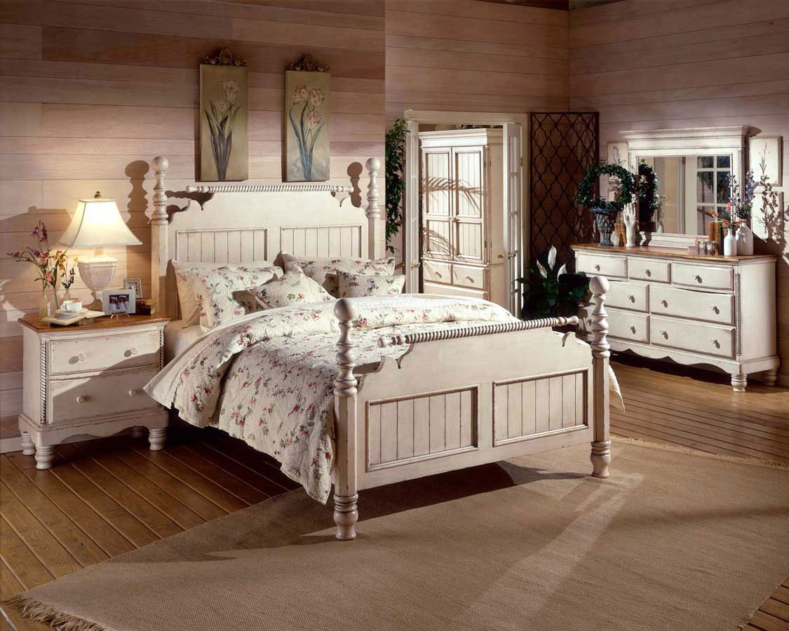 white rustic bedroom furniture CURDDJG