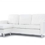 white sofa amazon.com: modern bonded leather sectional sofa - small space configurable UBBUDMZ