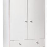 white wardrobes home malibu 2 door 3 drawer wardrobe - white XPPBFZH