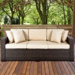 wicker furniture amazon.com : best choice products 3-seat outdoor wicker sofa couch patio HEPGCJA