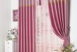 window curtain design modern patterned pink floral window curtains design BHNNKLJ
