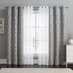window curtain design vcny 4-pack barcelona double-layer curtain set, gray ($32) ❤ liked on SYDULLC