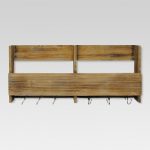 wood shelf wooden shelf with s hooks - threshold™ COIKNPY