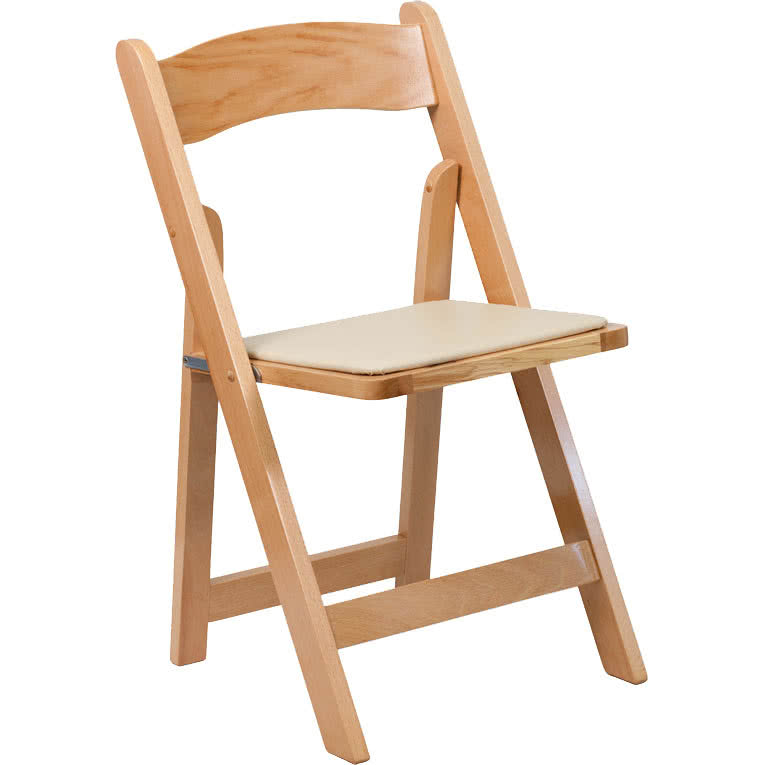 wooden folding chairs flash furniture xf-2903-nat-wood-gg natural wood folding chair with padded  seat XFEYZUA