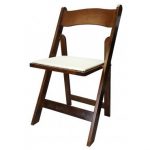 wooden folding chairs fruitwood wooden folding chair with padded seat OMAHJFU