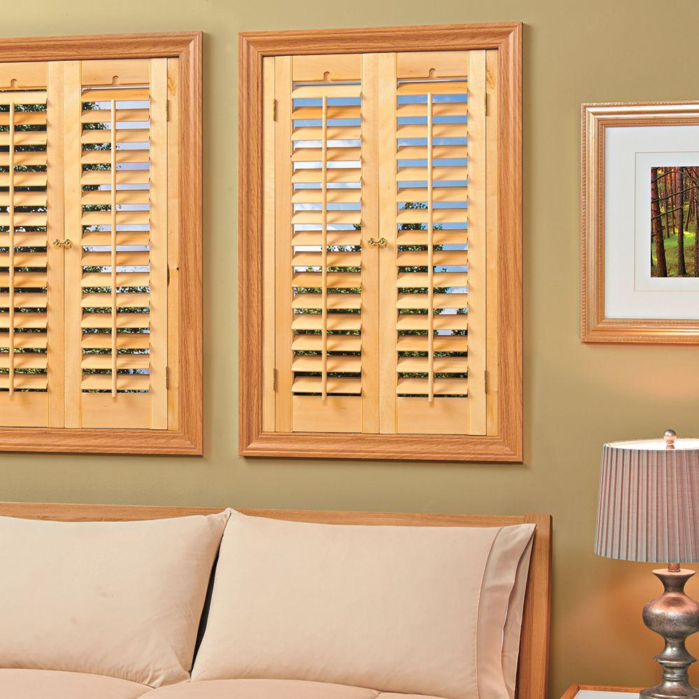 wooden shutters plantation light teak real wood interior shutter (price varies by size) CHTGLWY
