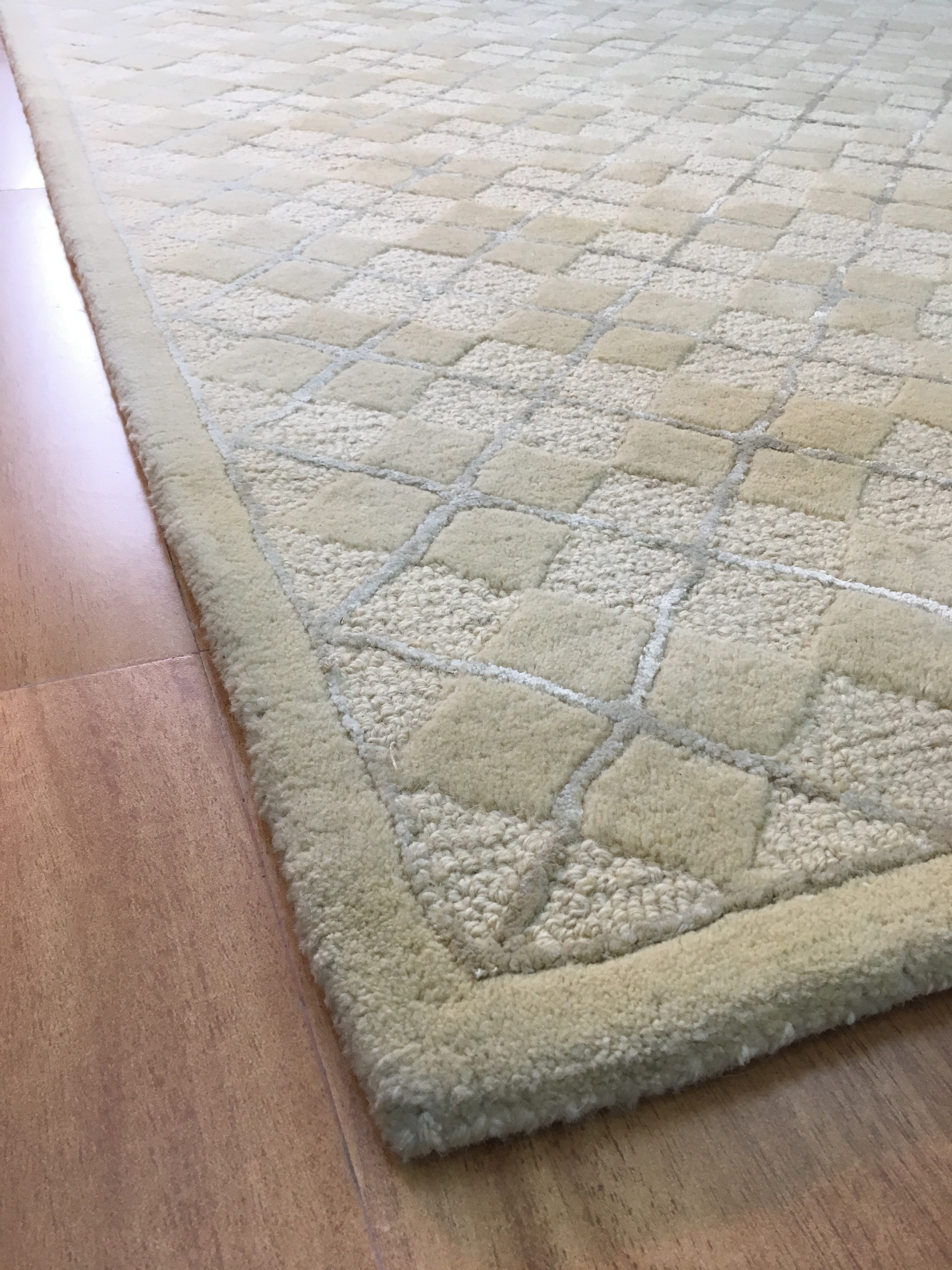 wool area rugs handmade wool/ viscose modern beige/ ivory 5x8 lt1015 area rug RYBSTCK