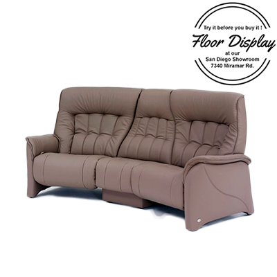 Himolla Rhine ZeroStress 3 Seater Curved Manual Reclining Leather