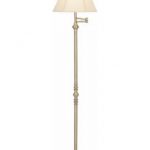 Montebello Collection Antique Brass Swing Arm Floor Lamp