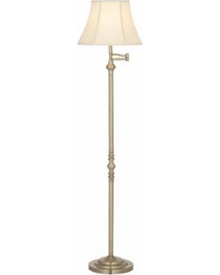 Montebello Collection Antique Brass Swing Arm Floor Lamp