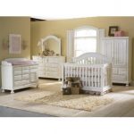 Creations Baby Summers Evening 4 in 1 Convertible Crib Collection - Rubbed  White - Nursery Furniture Sets at Cribs | Woodworking | Baby furniture,