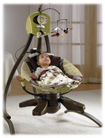 baby swing and baby bouncer in one..not the right colors but really cool