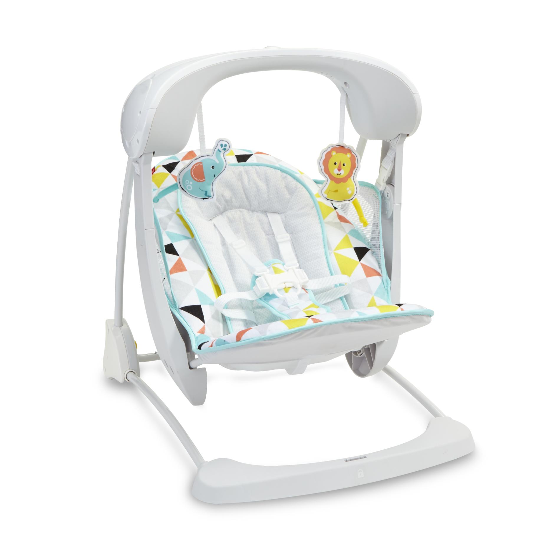 Fisher-Price Deluxe Take-Along Swing & Seat - Geometric