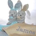 Personalised Bunny Baby Comforter / Blanket / Soother Blanket | Etsy
