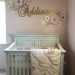 Baby Girl Nursery with pink and gold theme https://www.facebook.