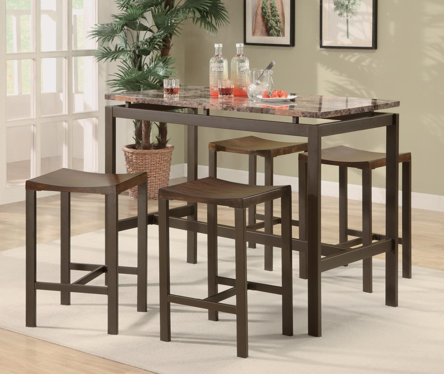 Pub Table And Stool Set