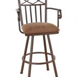 Callee Arcadia Swivel Stool with Arms and Tall Back
