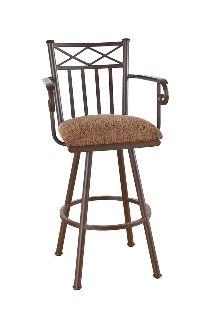 Callee Arcadia Swivel Stool with Arms and Tall Back