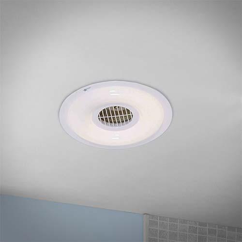 Bright Star Round Bathroom Extractor Fan Light