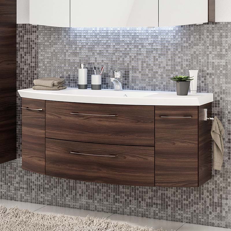 Luxury wall hung design Cassca Bathroom Vanity Unit 2 Drawer 2 Door