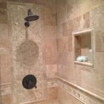 supreme shower tile design beige brick stone wall tile square throughout  tiled shower designs Tiled Shower Designs